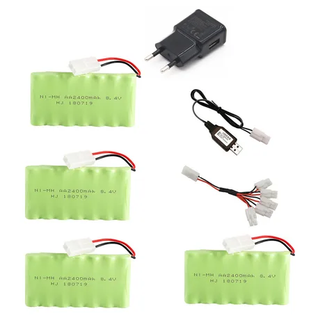 Ni-MH аккумулятор 8.4V 2400mAh с зарядным устройством для RC моделей