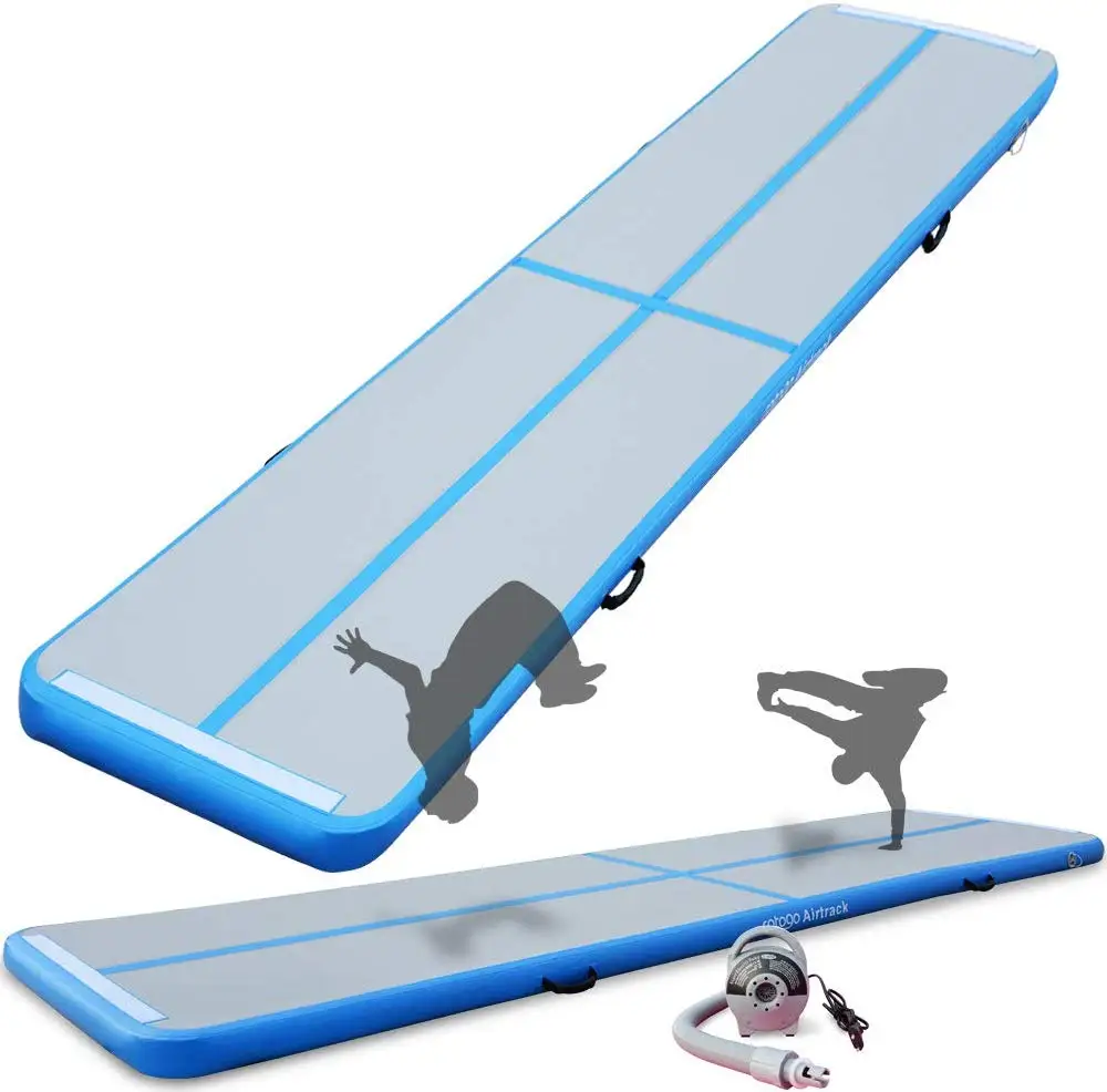 Inflatable Taekwondo Air Track Tumbling Mat Dance Gymnastics Flip Protection Mats Martial Arts Stunt Training Mat Sporting Goods