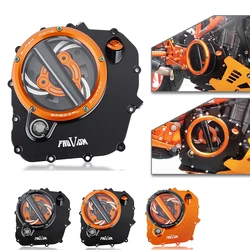 For Duke 390 2017-2022 RC390 Motorcycle Clear Engine Clutch Cover Pretector For Duke390 RC 390 DUKE 2018 2019 2020