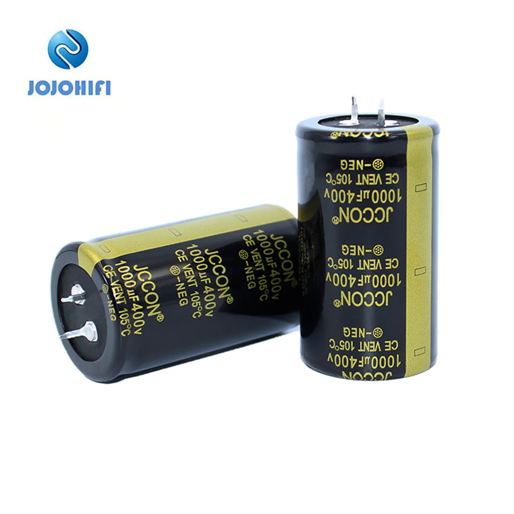 2pc 1000UF 400V 35x60mm JCCON 105 ℃ Long Life Full-Voltage Direct Insertion Electrolytic Capacitor Inverter Welding Machine Horn