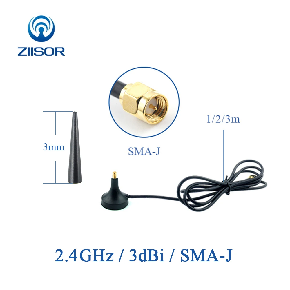 

2,4 GHz антенна роутера Wifi 2,4G антенна модема с магнитным основанием Omni SMA Male WLAN DTU модуль Antena 2400M антенна G2400-3