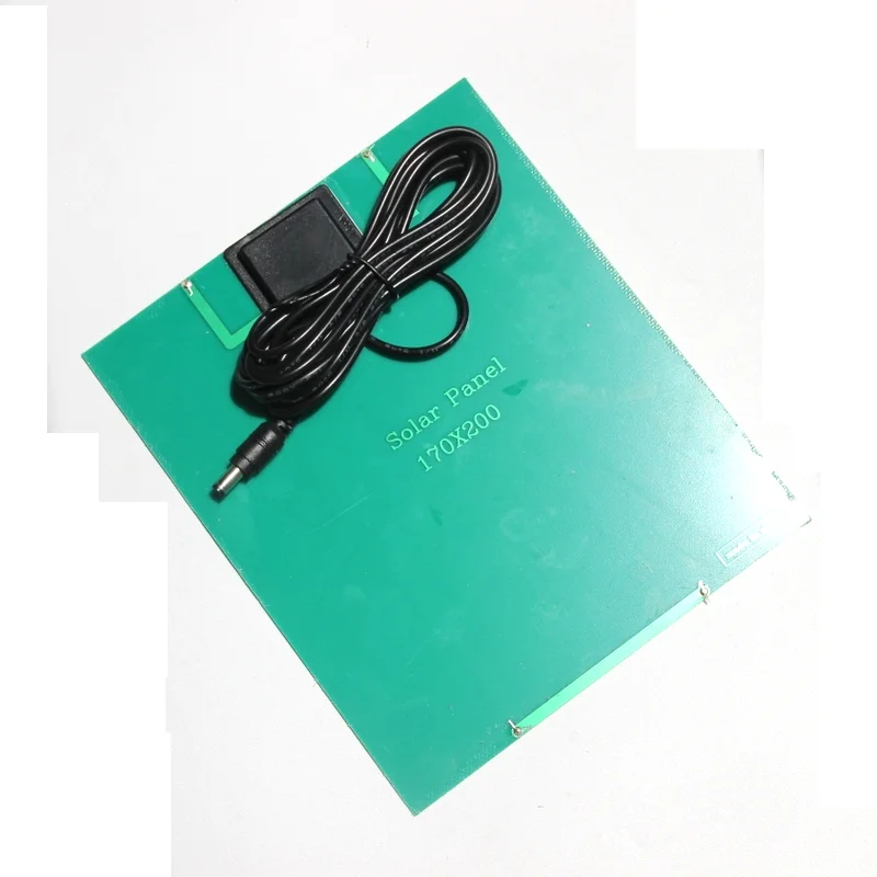 BUHESHUI 6W 6V الالواح الشمسية الاحادية شاحن + 3M كابل DC5521 الإخراج الشمسية نظام البطارية شاحن 200*170 مللي متر شحن مجاني