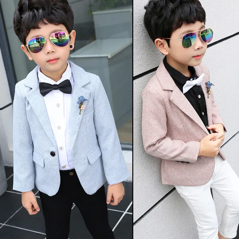 Boys Mariage Jacket+Pants 2Pcs Clothing Set Gentleman Kids Enfant Garcon Costume Formal Wedding Suit Children Performance Dress