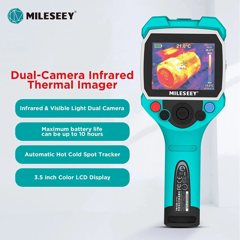 Infrared Thermal Imager Dual-Camera Infrared Temperature Thermal Imaging With Rechargeable Li-On Battery thermal camera