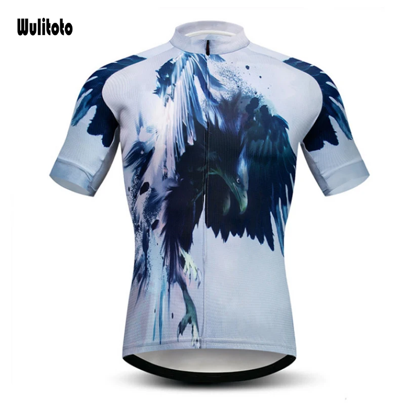 WULITOTO summer Cycling Jersey Short Sleeve Mountain Bike sport Bicycle Quick dry Cycling Jersey For Men