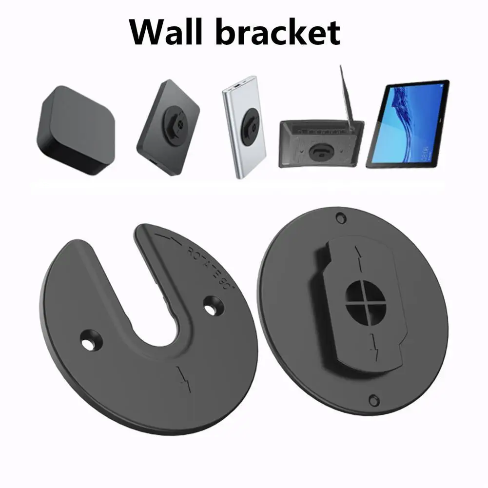 Reliable 2Pcs Useful Universal Router Storage Bracket Safe Wall Mount Holder User-friendly   for Tablet