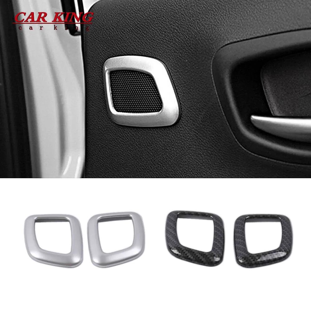 

ABS Matte Car Back rear door inner speaker audio Horn frame cover trim Car Styling Accessories For Jeep Compass 2017 2018 -2020