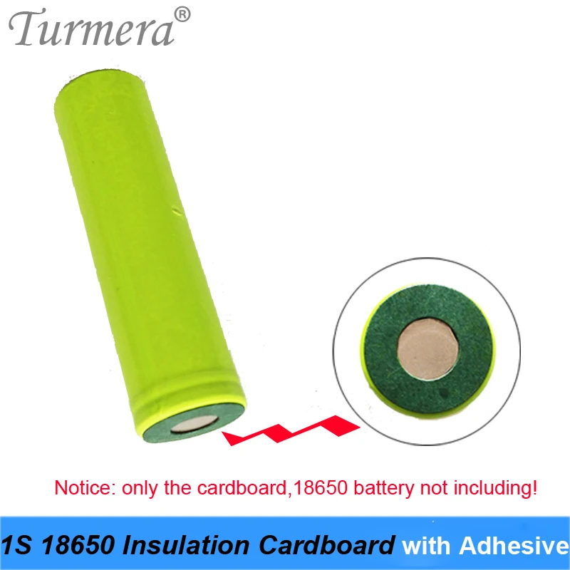 100Pieces 1S 18650 Battery Insulation Gasket Barley Paper Battery Pack Cell Insulating Glue Patch Positive Electrode Insulated P