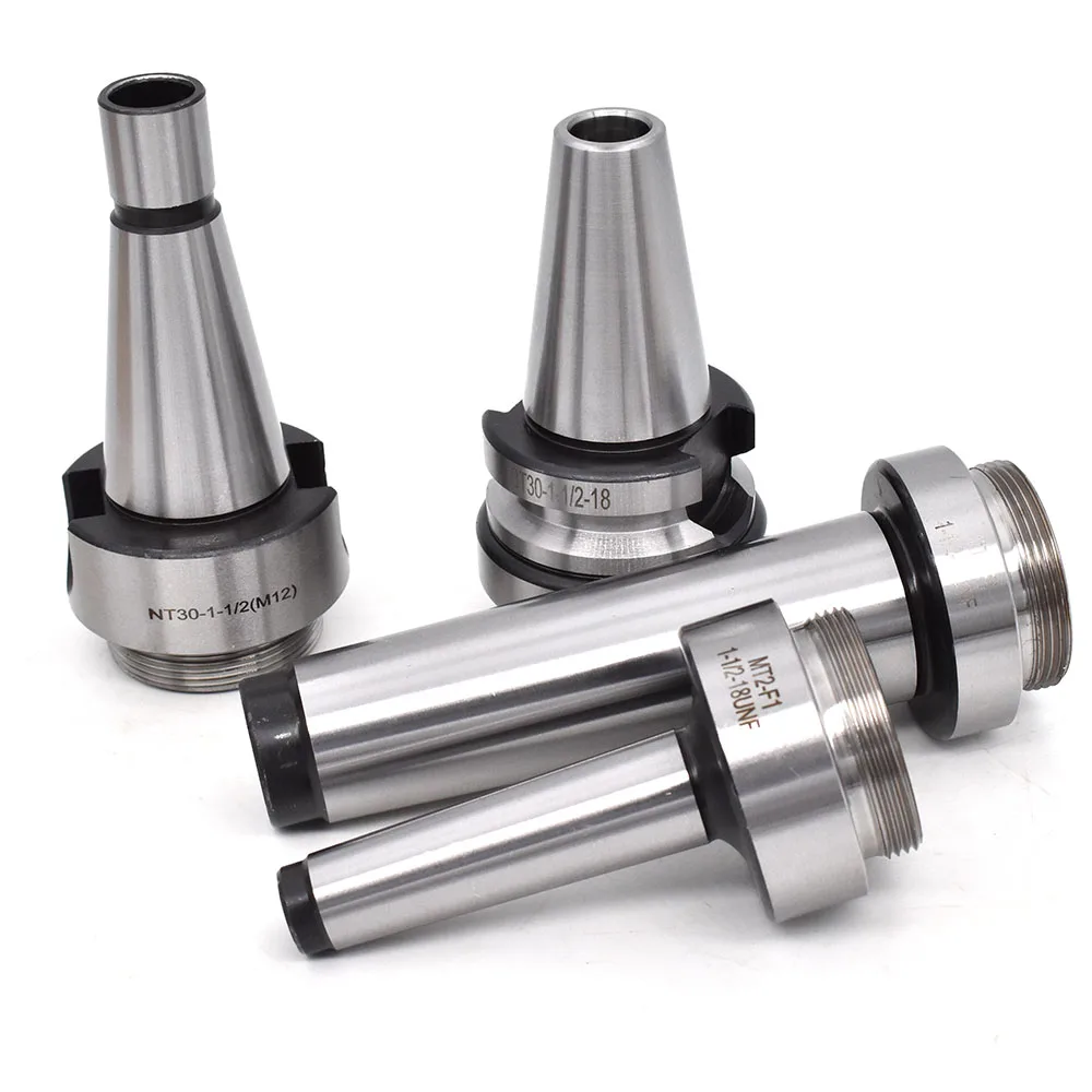 Adaptador de Cabeça Chato para Máquina Cnc Pinça Chuck Boring Tool Holder Mt4 Nt30 Bt30 Bt40 Nt40 r8 Mt2 Mt3 C25 C20