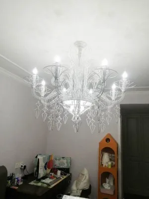 Baroque Black White Designer Hanging Lamps LED Pendant