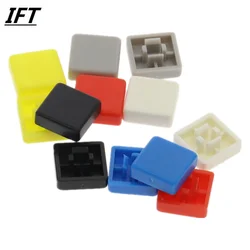 50pcs  A14 Short Feet Square Switch Button Cap Match 12*12*7.3 Switch use