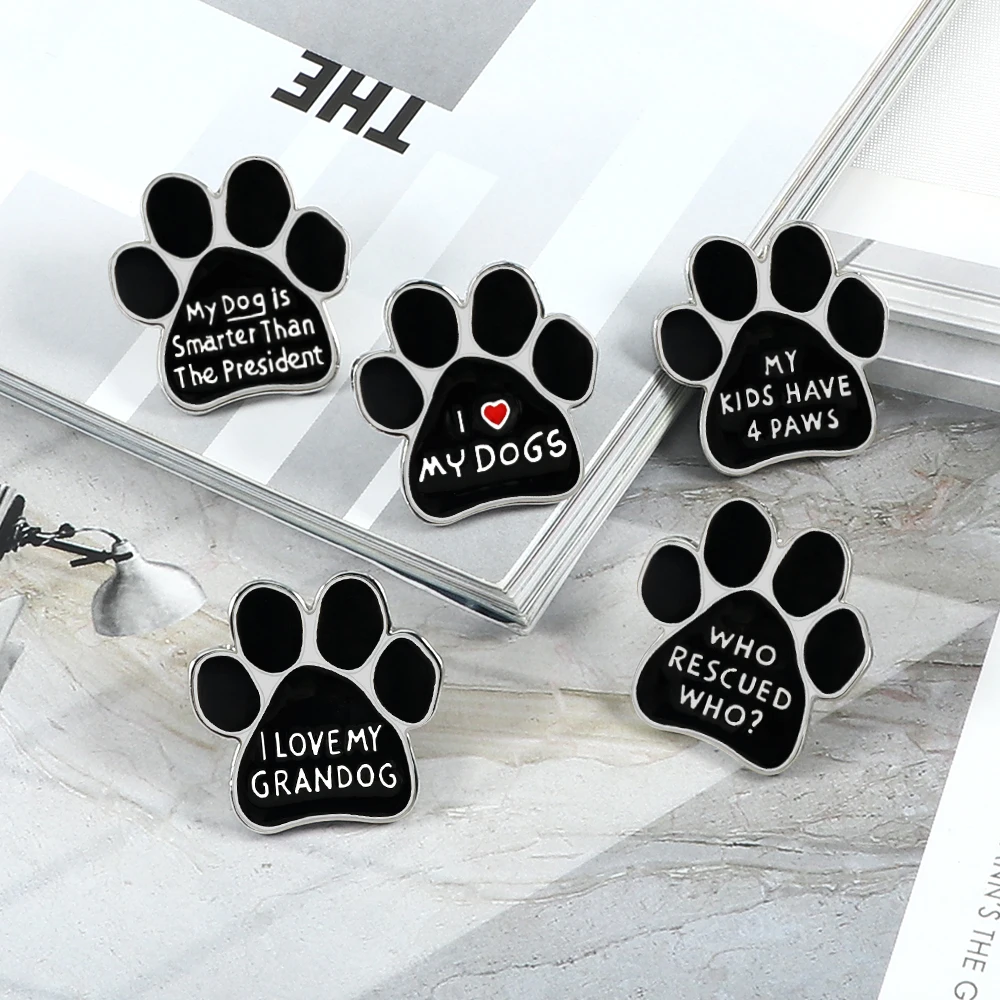 2 ~ 5 pz/set Cartoon smalto Pin Cat Dog Paw Colorful Rainbow Heart Sea Wave Ghost spilla spille artista Badge gioielli di Halloween