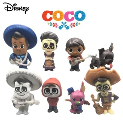 8 pz/set Disney film animati Coco Anime Action Figure modello giocattolo Cartoon Desktop Decor decorazione collezione giocattolo per bambini