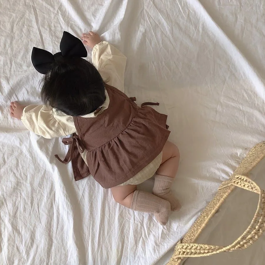 2026 Herbst Babykleidung 2-teiliges Set Geschwisterkleidung Baby Mädchen Body Große Schwestern Kleid Kleinkind Anzug – Detail 19