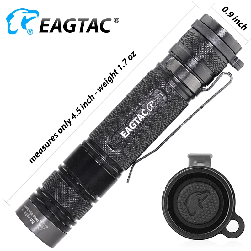 EAGTAC D25LC2 XM-L2 1480LM Nichia519A 4500K CRI93 SST20 4000K CR95 Flashlight Tactical Torch Portable Lamp Compact Lantern