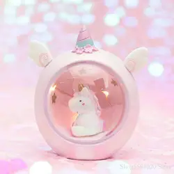 Unicorn Star Lamp Gift Small Night Lamp Bedroom Small Table Lamp Decoration Girl Heart Room Anime Action Figure Unicorn Printed