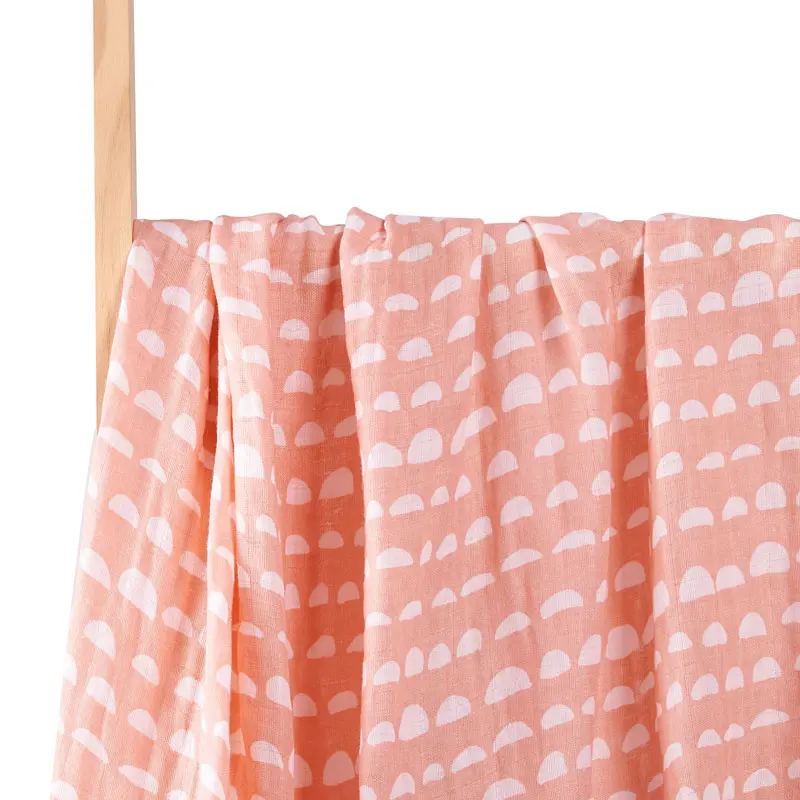 Happy Flute 2022 New Sunshine Design Baby Swaddle Muslin Blanket For Newborn Girls and Boys With 100% Cotton