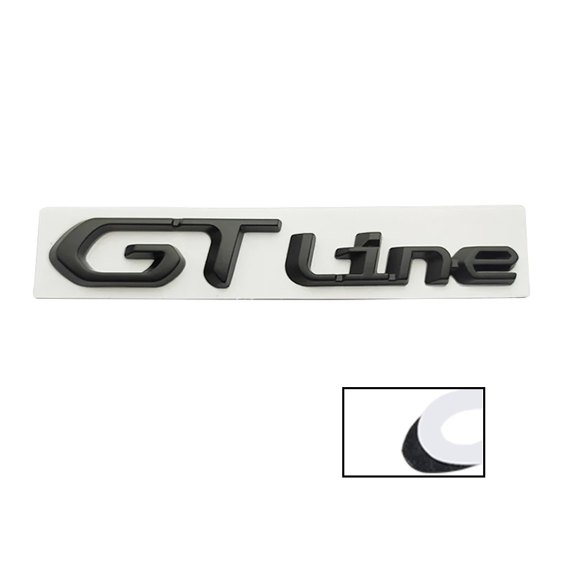 3D Metal GT Line Car Emblem Badge Sticker Car side sticker Rear Trunk emblem For Peugeot 206 208 308 508 3008 5008 Accessories