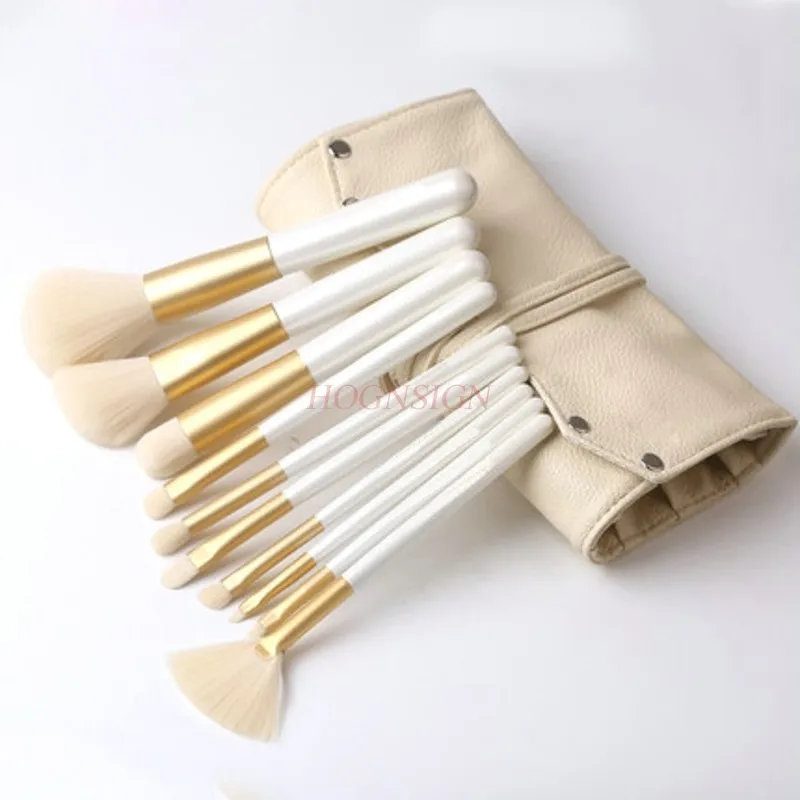 10 Pcs Makeup Set Brush New Foundation Brush Set Full Eyebrow Brush Makeup Beauty Makeup Beginner Eye Shadow Brush Tool Sale