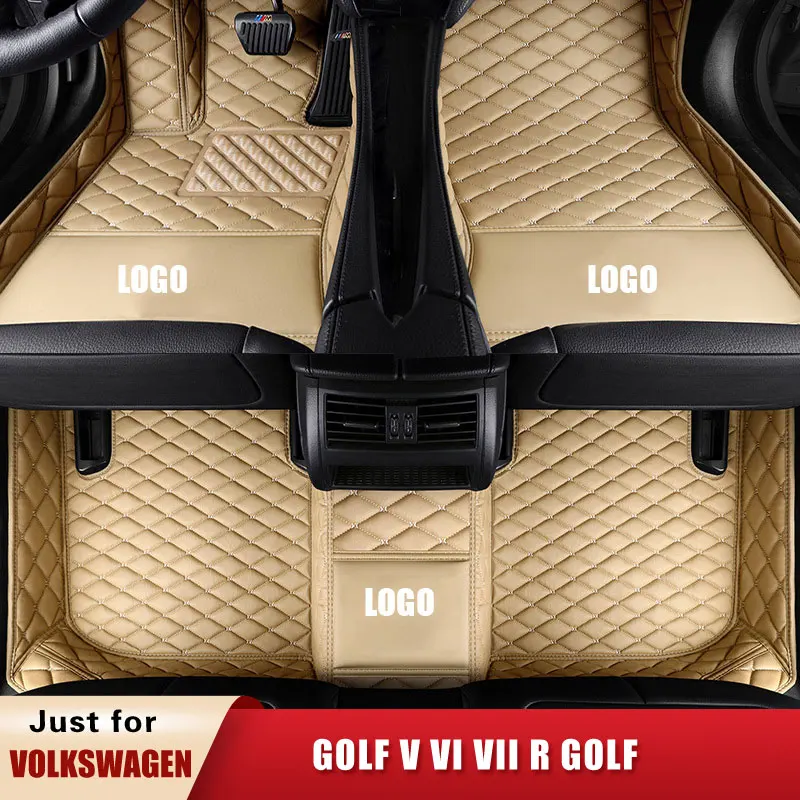 Car Floor Mats for Vw Golf 5 6 7 Van Variant VII GTI R Golf Variant Convertible Tour Plus Alltrack Sportsvan Sportwagen carpets