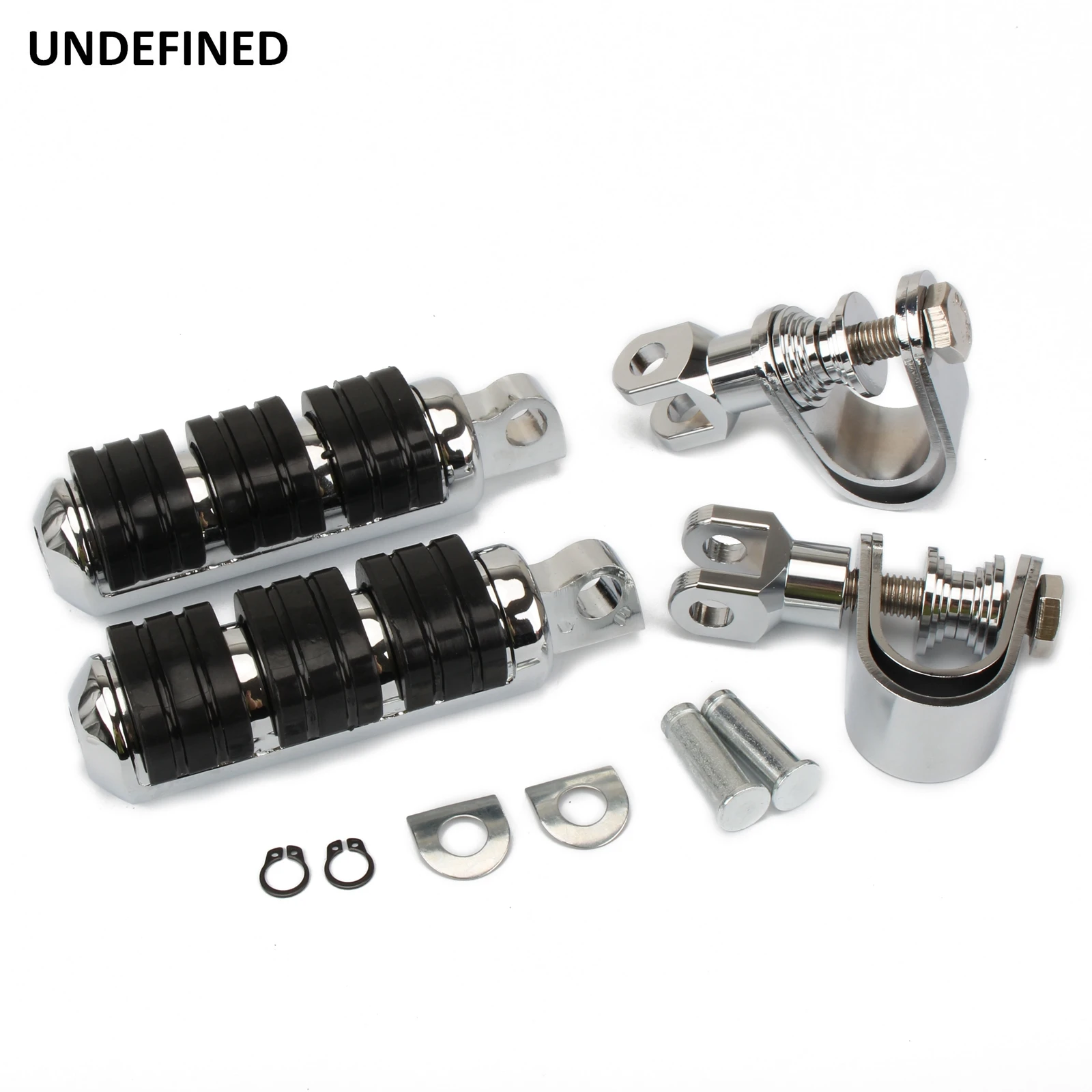 Universal Motorcycle Footrest Highway Peg Mounts Engine Guard Foot pegs Crash Bar Clamp parts 25 32mm For Harley Chopper Bobber