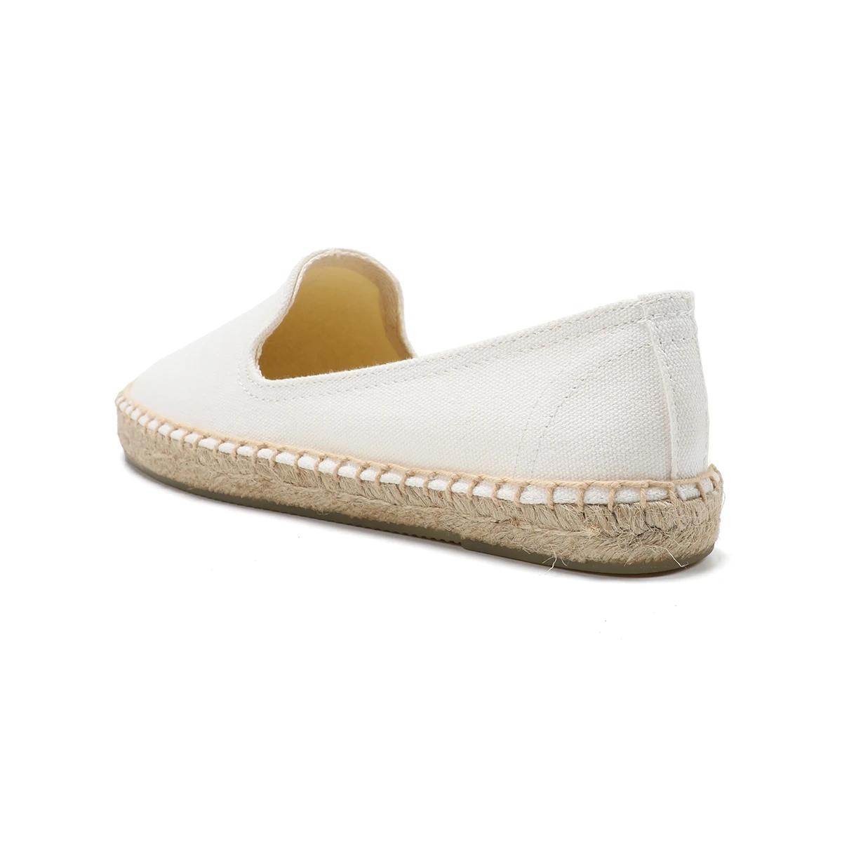 2021 nuovo arrivo affrettato Casual primavera/autunno canapa punta tonda gomma Slip-on Solid Sapatos Zapatillas Mujer espadrillas Flat