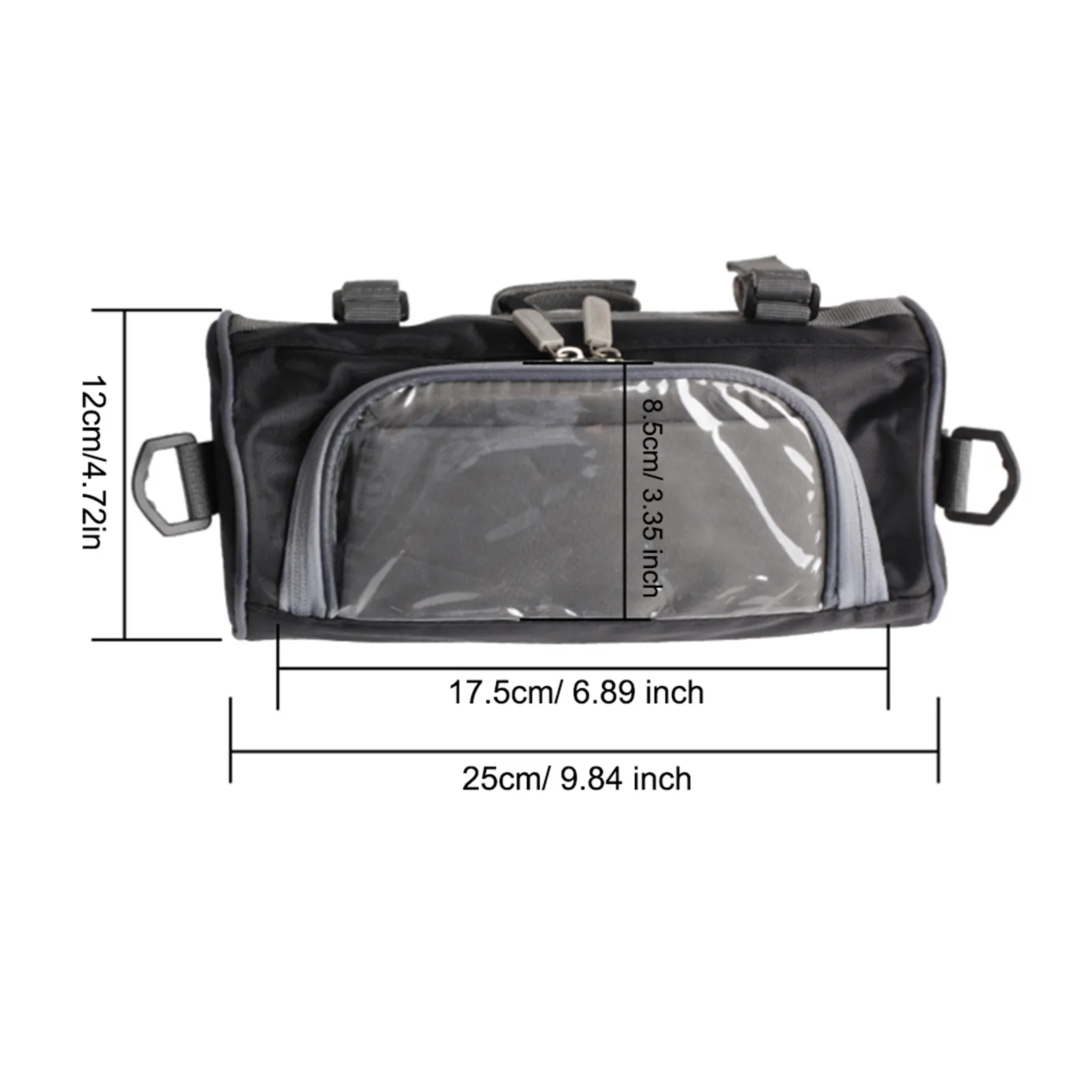 Motorcycle Handlebar Bag 2.5L Front Fork Head Storage Bag Electric Car Waterproof Touch Screen Storage Bag For Moto Accessories