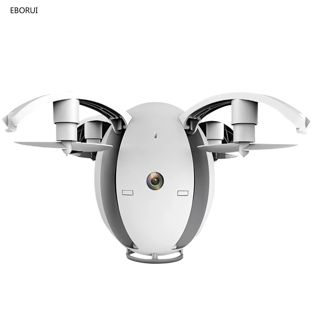 EBORUI K130 RC Drone Fold Transformable Egg Drone 2.4G Selfie Drones RC Quadcopter w/ 0.3MP Wifi FPV Altitude Hold 3D Flips RTF