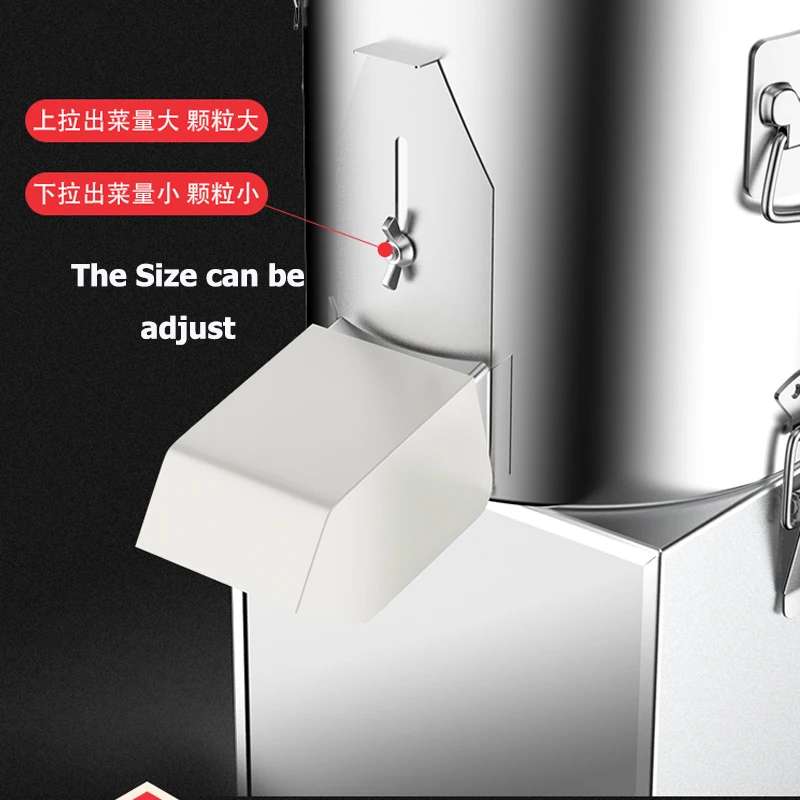 قطاعة الخضراوات مطعم تجاري من الفولاذ المقاوم للصدأ قطاعة الملفوف الفجل المطبخ الكهربائي كسارة حشو اللحوم