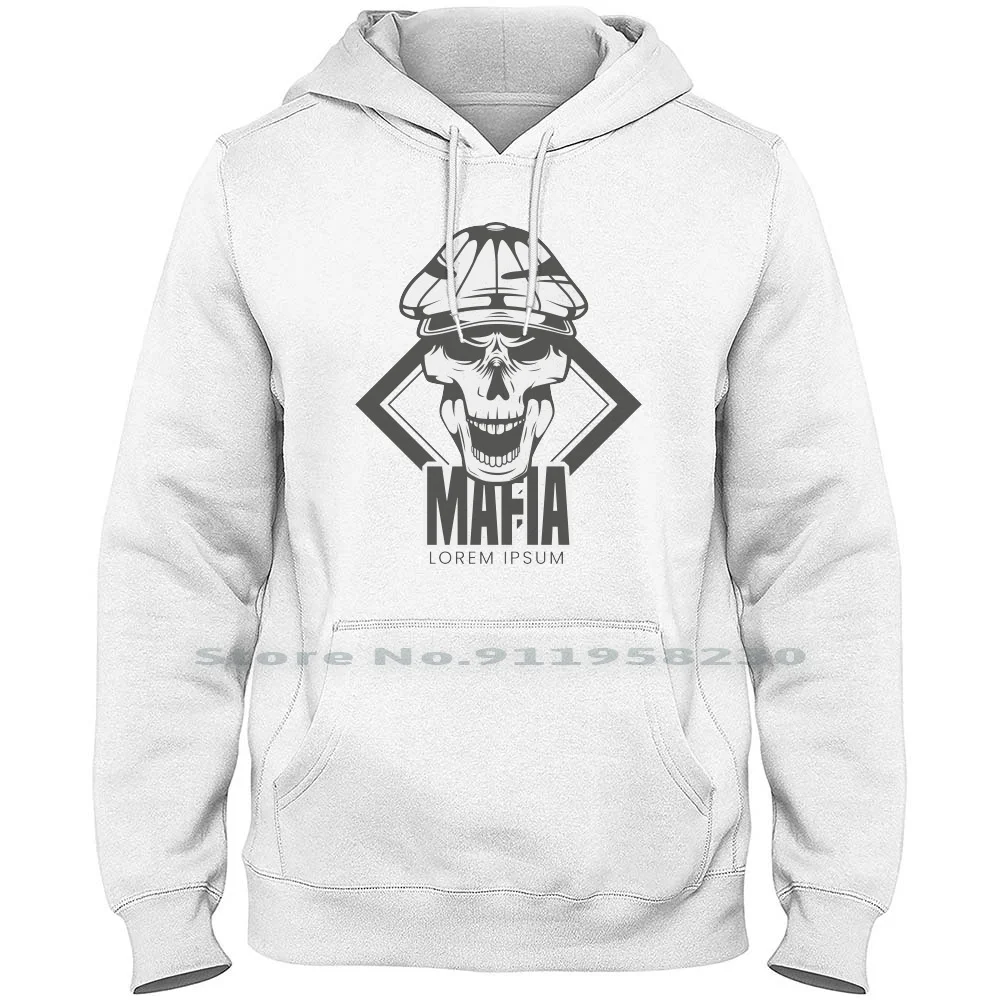 Mafia , Lorem Ipsum , Skull Men Women Hoodie Pullover Sweater 6XL Big Size Cotton Skull Skill Sum Ill Ps