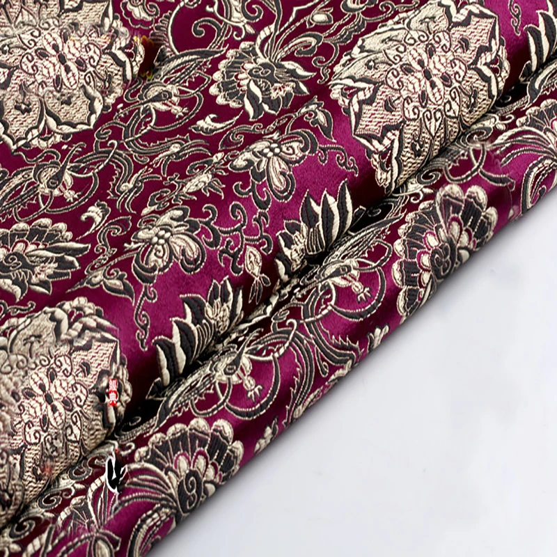 75x50cm Brocade silk Fabric Damask Jacquard Apparel Costume Upholstery Furnishing Curtain Clothing Material patchwork