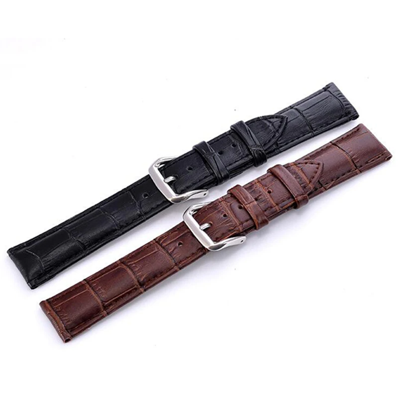 Watch Band Genuine Leather Straps 12 14 16 18 20 22mm Watch Accessories High Quality Leather Watch Belt Strap Watchbands