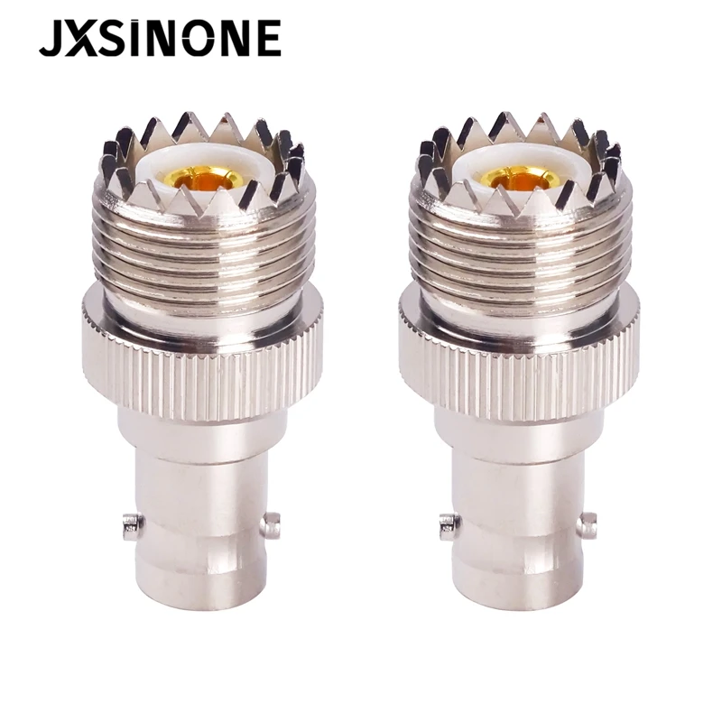 JXSINONE 1PC BNC Female Jack To UHF Female PL-259 Adapter Straight Type RF Coax Adapter Connector C20068