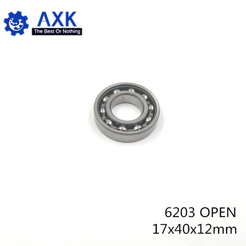 6203 Bearing 17*40*12 mm ABEC-3 ( 4 PCS ) For Motorcycles Engine Crankshaft 6203 OPEN Ball Bearings Without Grease