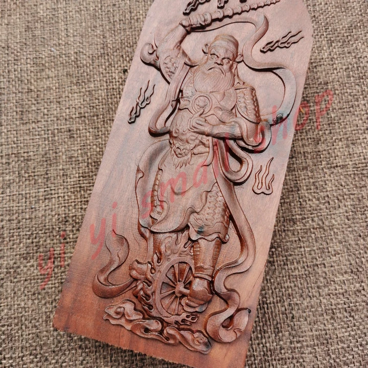 Taoist Magic Instrument, Lightning strike, Jujube Wood token, Relief, Statue of King Lingguan