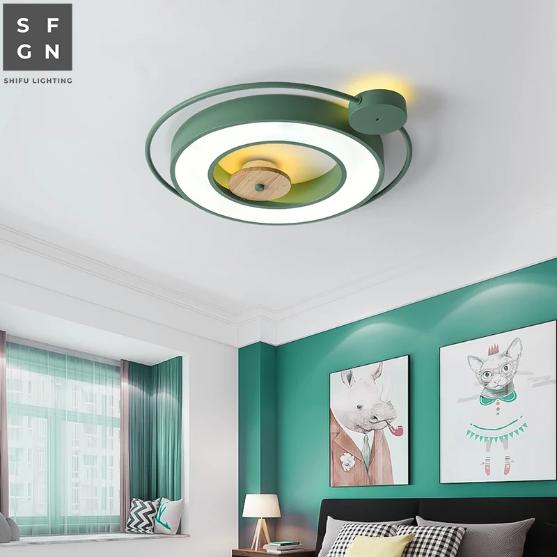 led ceiling light Macaroon lamp Ultra-thin 5cm wrought iron modern home ceiling lighting for children's room bedroom kids study