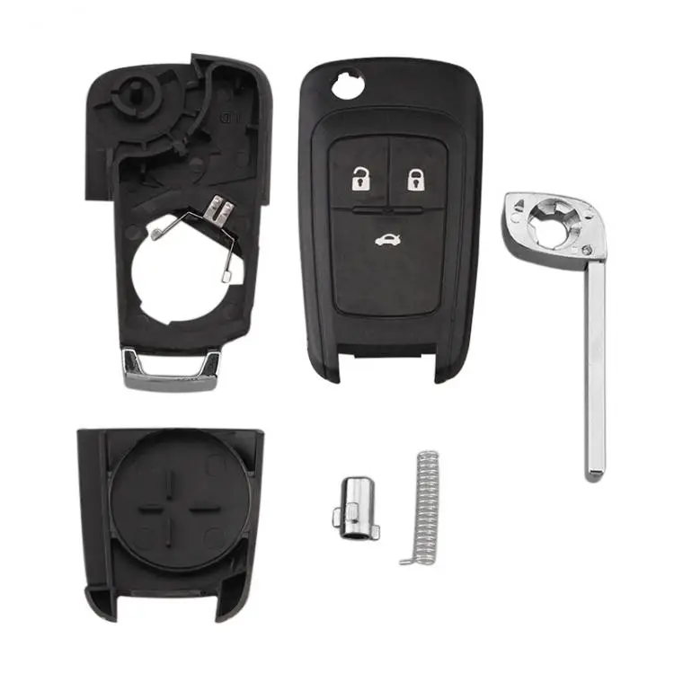 1 PC 434MHz 3 pulsanti Flip Remote Key Fob con Chip ID46 E Uncut BladeFit per Astra J / Corsa E / Insignia / Zafira C