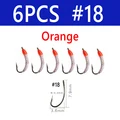 6 piezas talla 18 Naranja