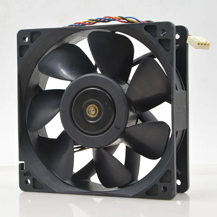 1pcs QFR1212GHE QFR1212GHE-PWM 4P 12V 2.7A 12038 Server cooling fan 74Y5220 120*120*38mm for Bitcoin Miner