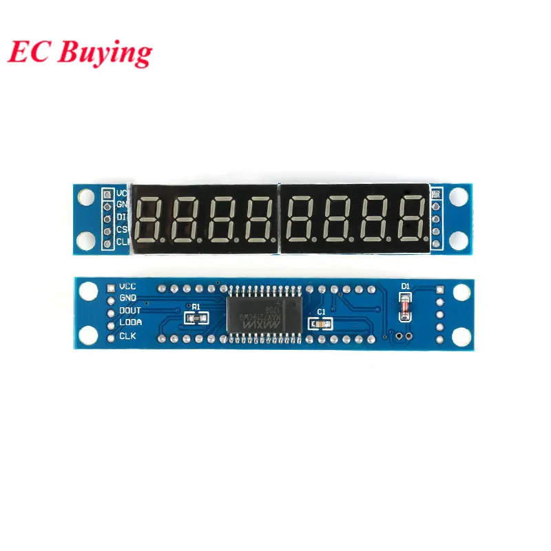 4 8-bitowy MAX7219 TM1638 LED Cyfrowy moduł lampowy Mikrokontroler z matrycą punktową Podświetlany wyświetlacz Interfejs szer — zdjęcie 6