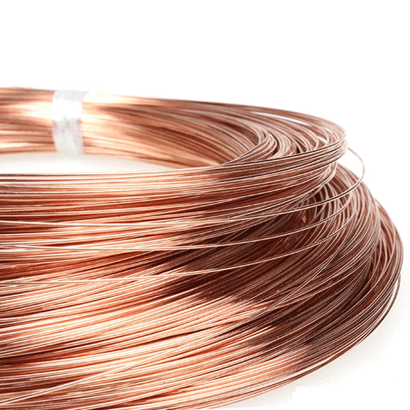 1mm 1.5mm 1.8mm 2mm 3mm 4mm 5mm   99.5% Pure Copper C11000 Cu-ETP Cu-ETP  Wire Round Solid Uncoated 10 Meters/Roll