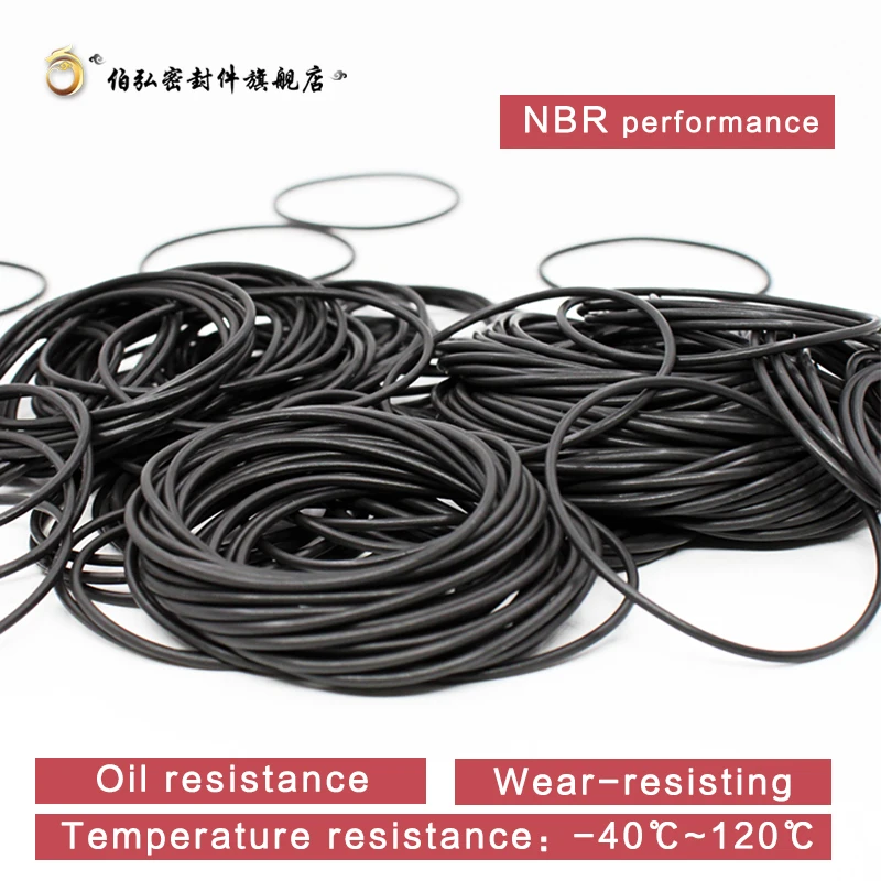 Nitrile Rubber O-Ring 1PCS/lot NBR Sealing CS 3mm OD105/110/120/125/130/140/150/160170/180/190mm O-Ring Seal Gasket Ring