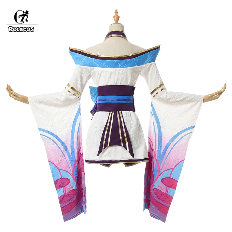 ROLECOS Game LOL Spirit Blossom Ahri Cosplay Costumes Sexy Dresses Spirit Blossom Ahri Costumes for Women Cosplay Costumes