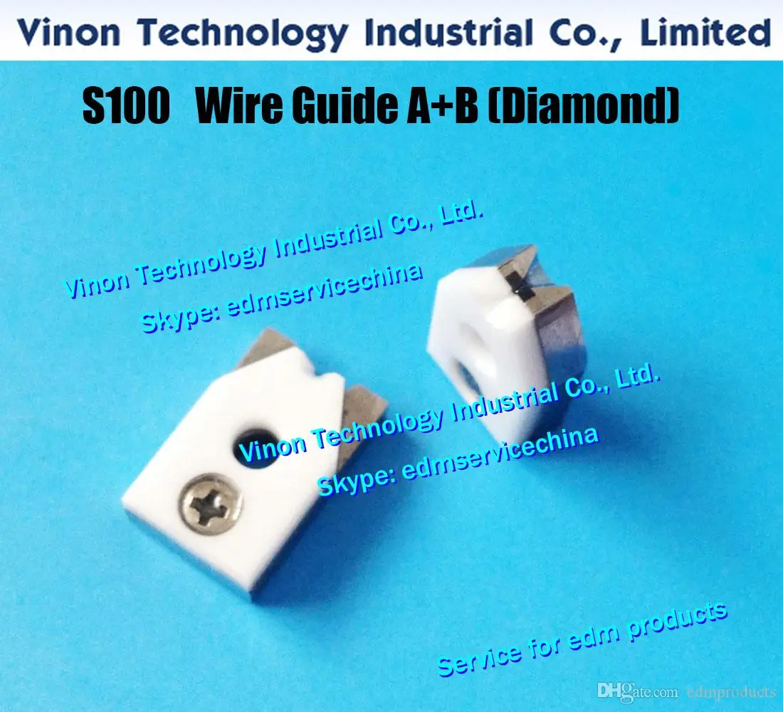 d=0.17mm S100 edm Wire Guide A+B Diamond 3085511, Upper Split Wire Guide AB 0.16mm 0204817 for AQ,A,EPOC series wire cut machine