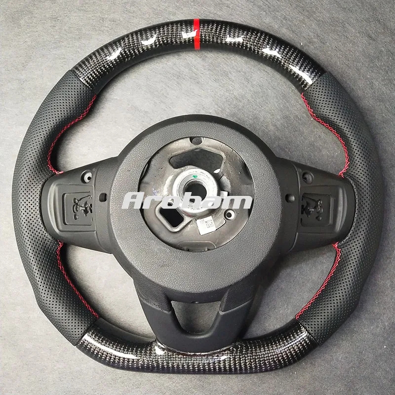 Custom High Quality Carbon Fiber Steering Wheel For BMW Mini Cooper F55 F56 F57 S JCW Mk3 2014 2015 2016 2017 2018