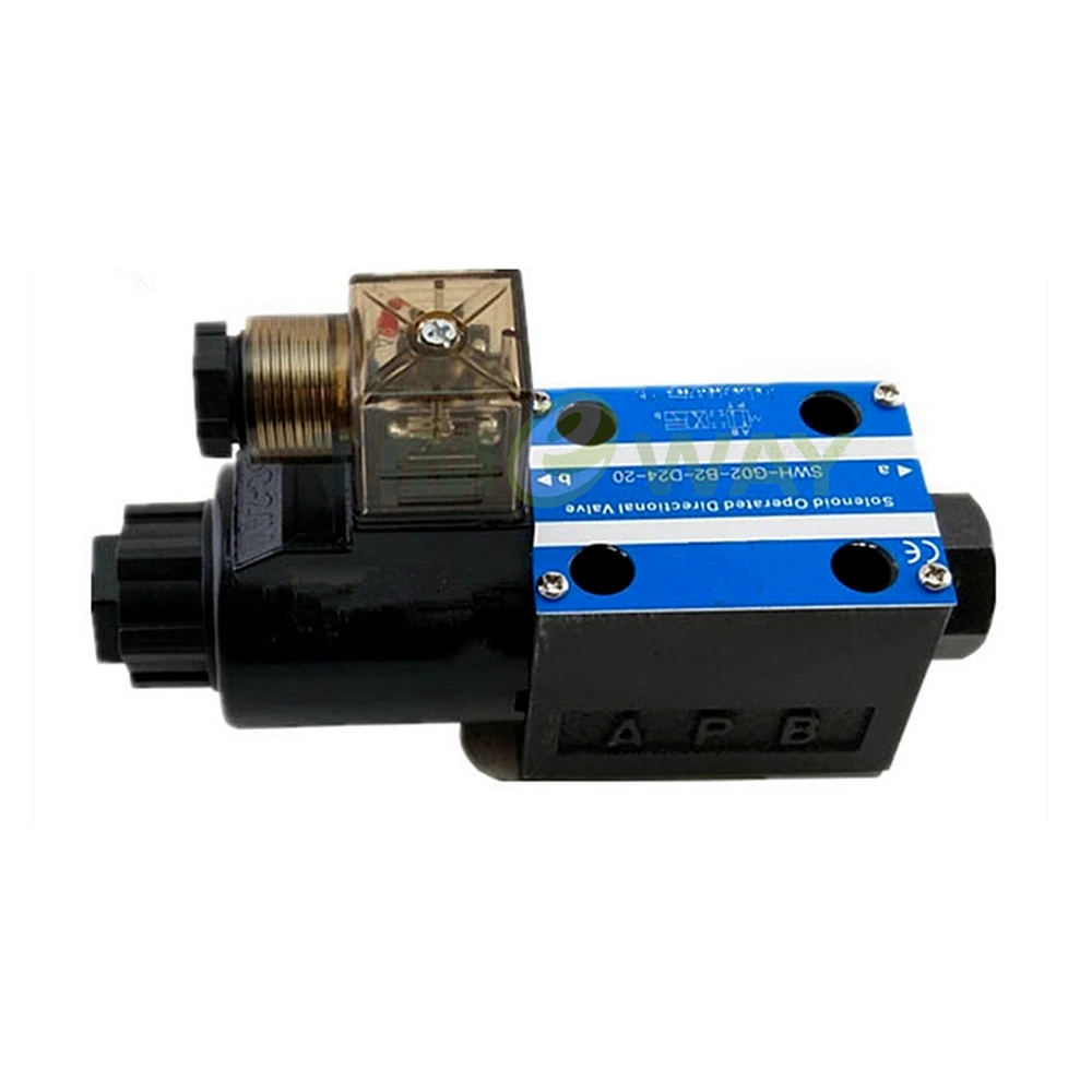 SWH Hydraulic Solenoid Valve SWH-G02-C3B-20 Solenoid Directional Control Valve DC24V AC220V AC24OV