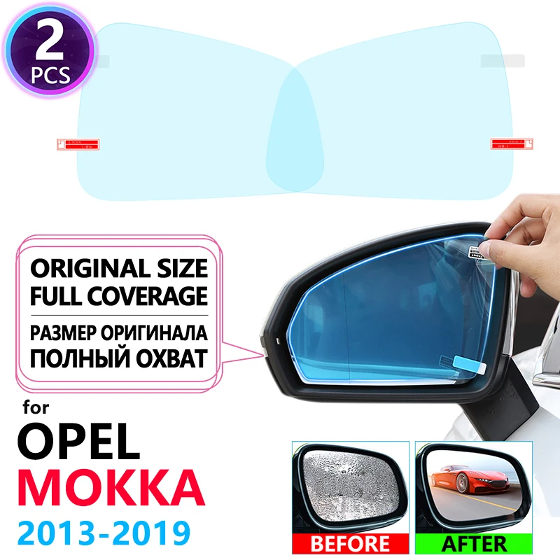 Full Cover Anti Fog Film Rearview Mirror for Opel Mokka Films Accessories Vauxhall Mokka X 2013 2014 2015 2016 2017 2018 2019