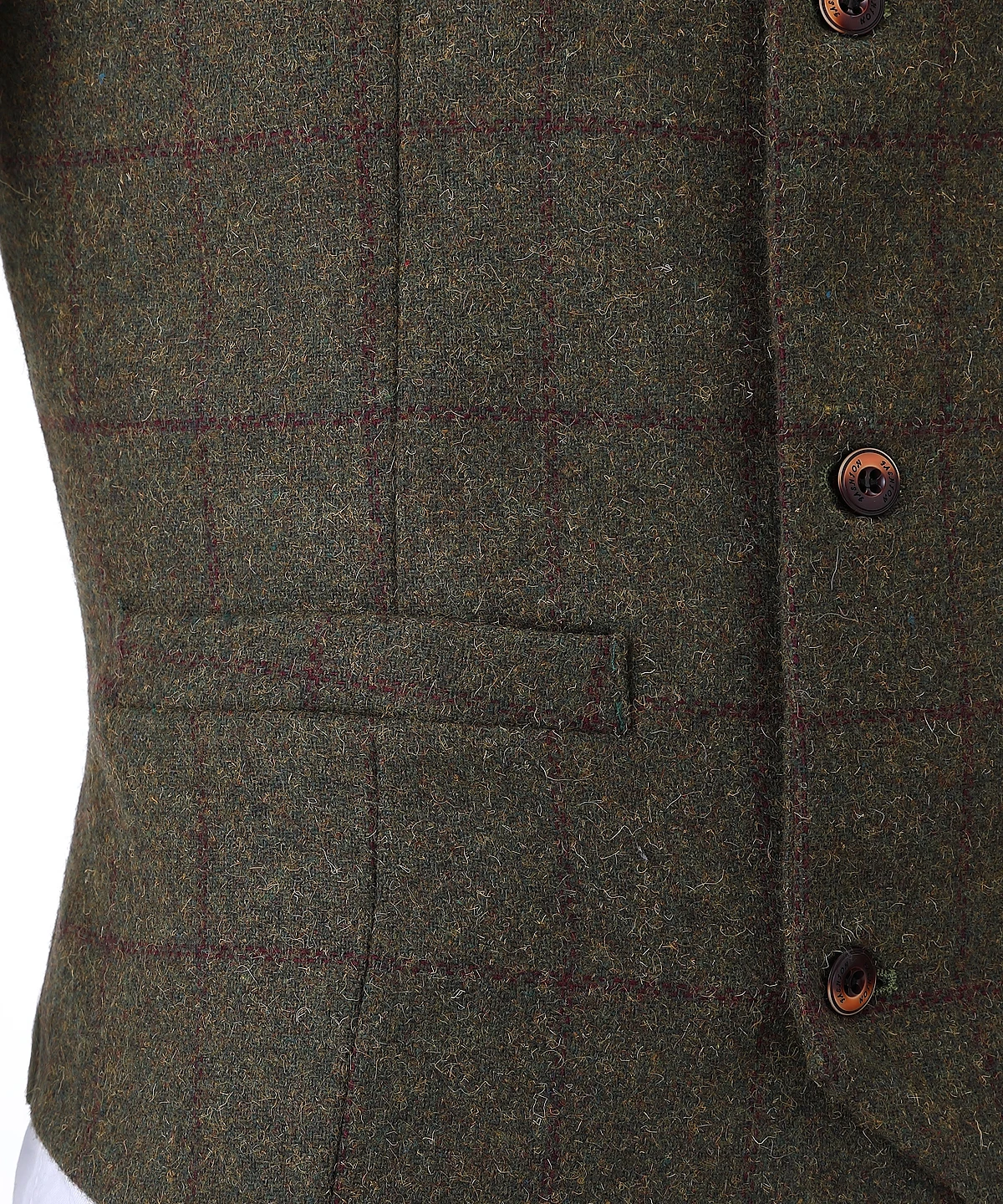 Męska w kratę tweedowa kamizelka w stylu Vintage dwurzędowa kamizelka wełniana kamizelka garnitury drużbów na wesele Plus rozmiar XS-5XL