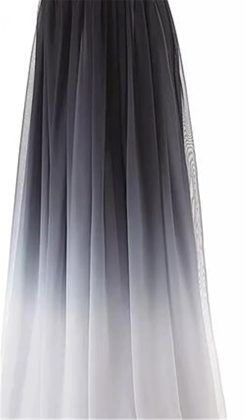 Abiti da ballo 2022 abiti da sera lunghi in Chiffon sfumato A-line Plus Size abito da sera Ombre Vestido De Formatura BM01