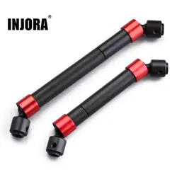 Injora 2 Stuks Metalen Cvd Aandrijfas Voor 1/10 Rc Auto Crawler TRX4 TRX-4 Upgrade Onderdelen